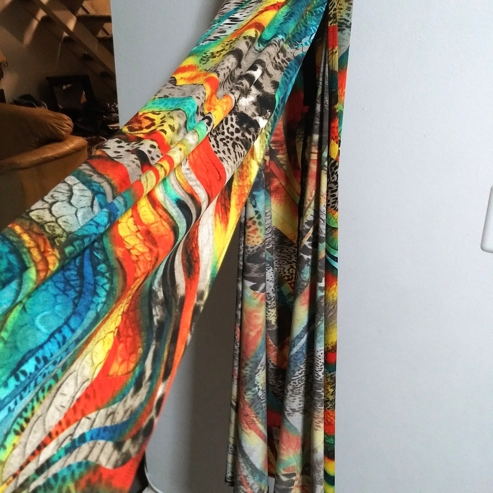Fashion Nova |  Colorful Halter Dress Sz S - Picture 3 of 5